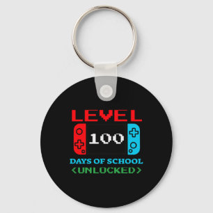 Level 100 Days Of School Unlocked Key Ring