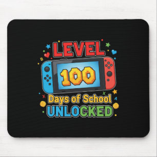 Level 100 Days Of School Unlocked Shirt For Boys K Mouse Mat