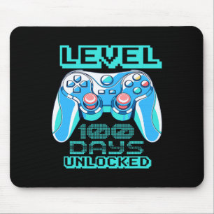 Level 100 Days Of School Unlocked Video Game Contr Mouse Mat