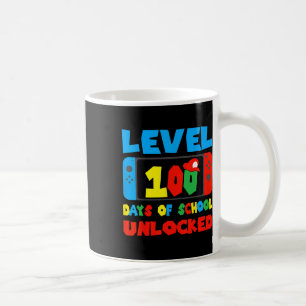 Level 100 Days Of School Unlocked Video Games Boys Coffee Mug