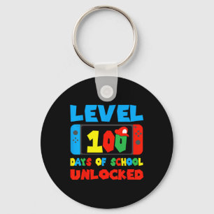 Level 100 Days Of School Unlocked Video Games Boys Key Ring