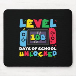 Level 100 Days Of School Unlocked Video Games Boys Mouse Mat