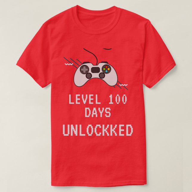 Level 100 Days Unlocked Shirt (Design Front)