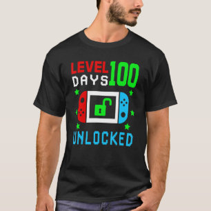 Level 100 Days Unlocked Smarter Happy 100 Days Of  T-Shirt