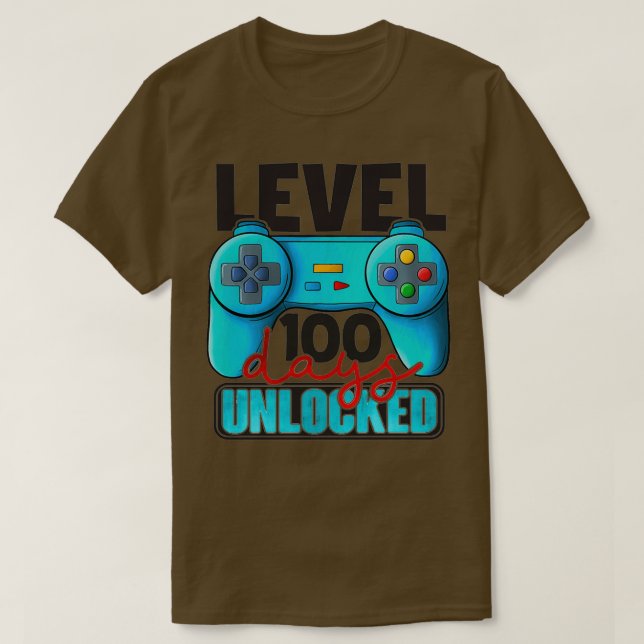 Level 100 days unlocked T-Shirt (Design Front)