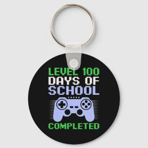 Level 100th Day Of School Completed For Kids  Key Ring