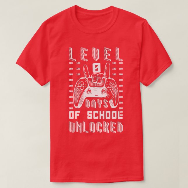 Level 101 Days Of School T-Shirt (Design Front)