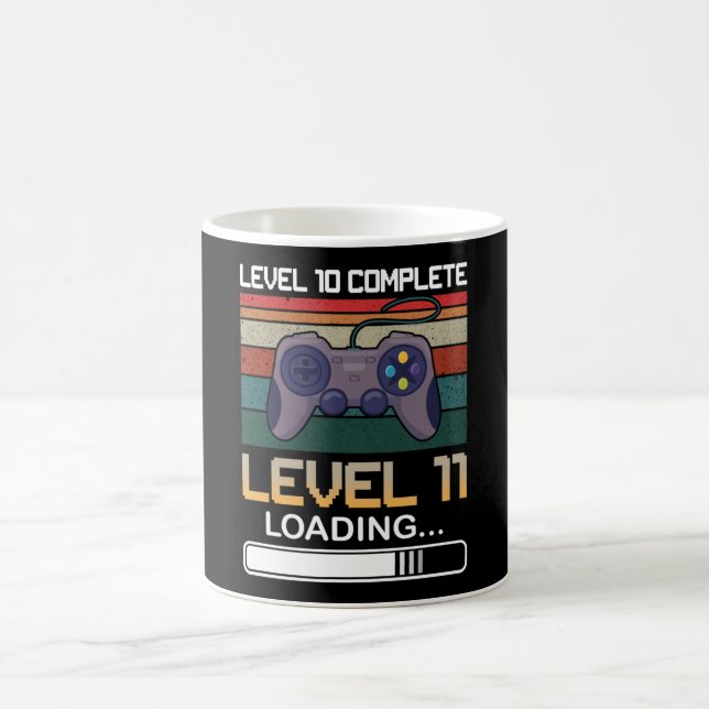 Level 10 Complete Level 11 | Birthday Video Game Coffee Mug (Center)