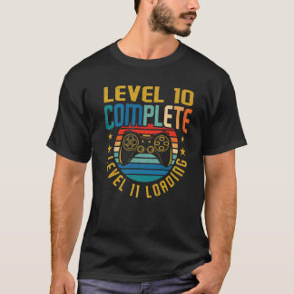 Level 10 Complete Level 11 Loading 10Th Birthday V T-Shirt