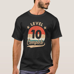 Level 10 Complete Retro 10th Wedding Aniversary Fo T-Shirt