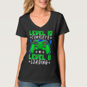Level 10 Complete Video Gamer 10th Birthday 10 Yea T-Shirt