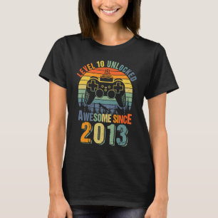 Level 10 Unlocked 10th Birthday Gamer 2013 Boys G T-Shirt