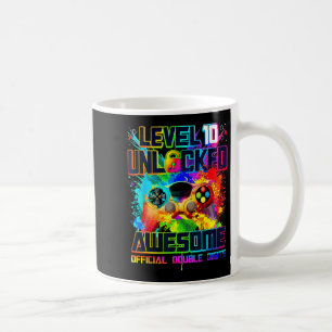 Level 10 Unlocked Awesome Gaming Birthday Boy 10th Coffee Mug