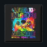 Level 10 Unlocked Awesome Gaming Birthday Boy 10th Magnet<br><div class="desc">Level 10 Unlocked Awesome Gaming Birthday Boy 10th Graphic</div>