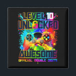 Level 10 Unlocked Awesome Gaming Birthday Boy 10th Magnet<br><div class="desc">Level 10 Unlocked Awesome Gaming Birthday Boy 10th Graphic</div>