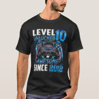 Level 10 Unlocked Awesome Since 2012 10th Birthday