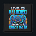Level 10 Unlocked Awesome Since 2016 10th Birthday Magnet<br><div class="desc">Level 10 Unlocked Awesome Since 2016 10th Birthday Gaming</div>