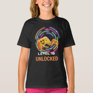 Level 10 Unlocked The Ultimate Gamer Birthday T-Shirt