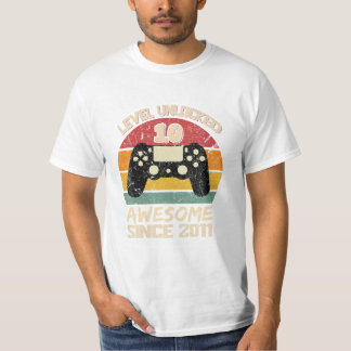 Level 10 Unlocked Video Gamer T-Shirt