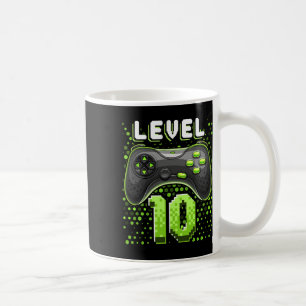 Level 10 Video Game Controller 10th Birthday Gamer Coffee Mug