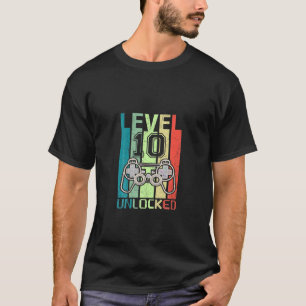 Level 10 Video Gamer 10th birthday T-Shirt