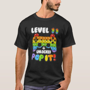 Level 11 Unlock Boy Girl Pop It 11 Years Old Birth T-Shirt