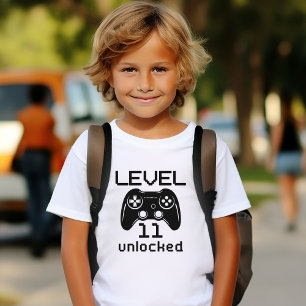 Level 11 Unlocked 11th Birthday Gift T-Shirt