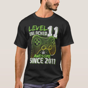 Level 11 Unlocked Awesome 2011 Video Game 11th Bir T-Shirt