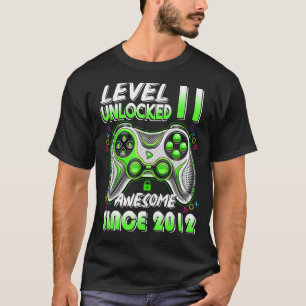 Level 11 Unlocked Awesome 2012 Video Game 11th Bir T-Shirt