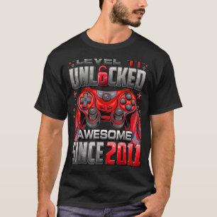 Level 11 Unlocked Awesome Since 2011 11th Birthday T-Shirt