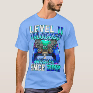Level 11 Unlocked Awesome Since 2012 11th Birthday T-Shirt