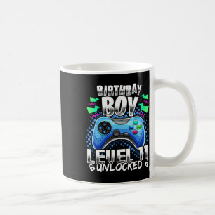 Level 11 Unlocked Video Game 11th Birthday Gamer G Coffee Mug