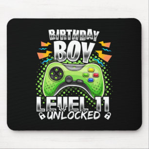 Level 11 Unlocked Video Game 11th Birthday Gamer G Mouse Mat