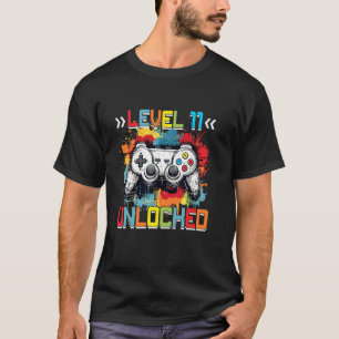 Level 11 Unlocked Video Game 11th Birthday Gifts B T-Shirt