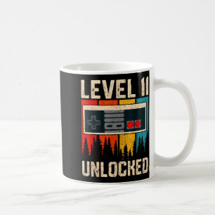 Level 11 Unlocked Video Game Controller Birthday M Coffee Mug