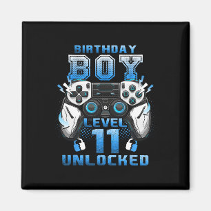 Level 11 Unlocked Video Gamer 11th Birthday Boys  Magnet