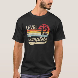 Level 12 Complete 12th Wedding Anniversary 12 Year T-Shirt