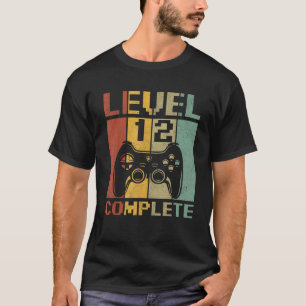 Level 12 Complete Gamer 12th Birthday Boys Teenage T-Shirt