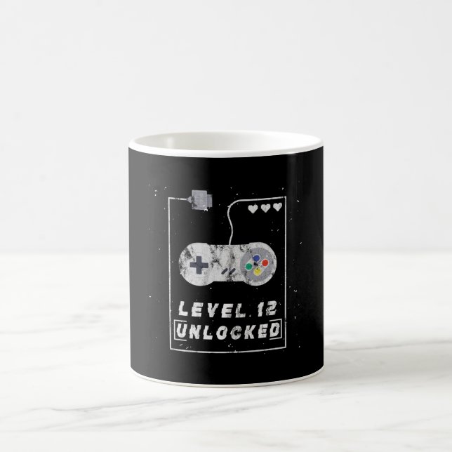 Level 12 Unlocked 12th Birthday Coffee Mug (Center)
