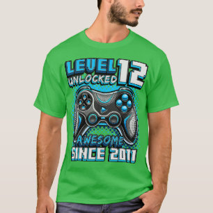 Level 12 Unlocked Awesome 2011 Video Game 12th Bir T-Shirt
