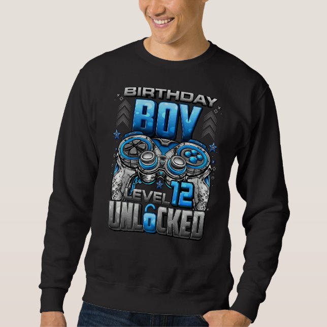 Level 12 Unlocked Awesome Since 2010 12th Birthday Sweatshirt (Front)