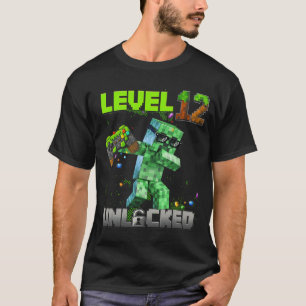 Level 12 Unlocked Birthday Boy Piel Gamer 12nd Bir T-Shirt