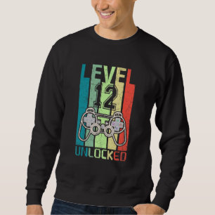 Level 12 Unlocked  Video Gamer 12th Birthday  Tee
