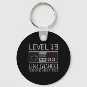 Level 13 Unlocked 13th Birthday 13 Year Old Video  Key Ring