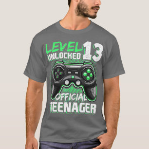 Level 13 Unlocked  13th Video  Birthday Gift  (125 T-Shirt