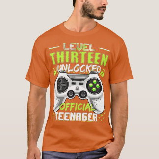 Level 13 Unlocked  13th Video  Birthday Gift  (129 T-Shirt