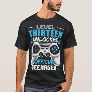 Level 13 Unlocked 13th Video Birthday Gift (130 T-Shirt