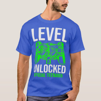 Level 13 Unlocked  13th Video  Birthday Gift  (22) T-Shirt