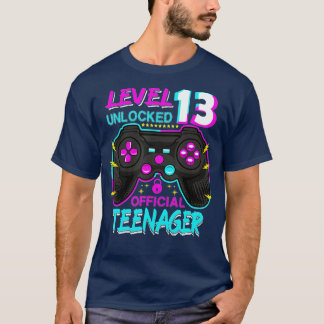 Level 13 Unlocked 13th Video Birthday Gift (50) T-Shirt