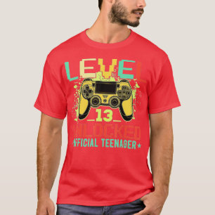 Level 13 Unlocked 13th Video Birthday Gift (82) T-Shirt